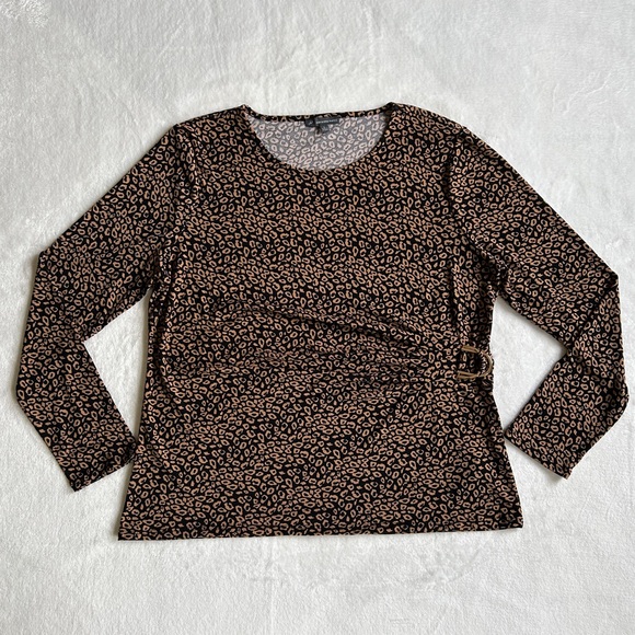 Adrianna Papell Tops - ADRIANNA PAPELL Animal Print Women’s‎ Blouse